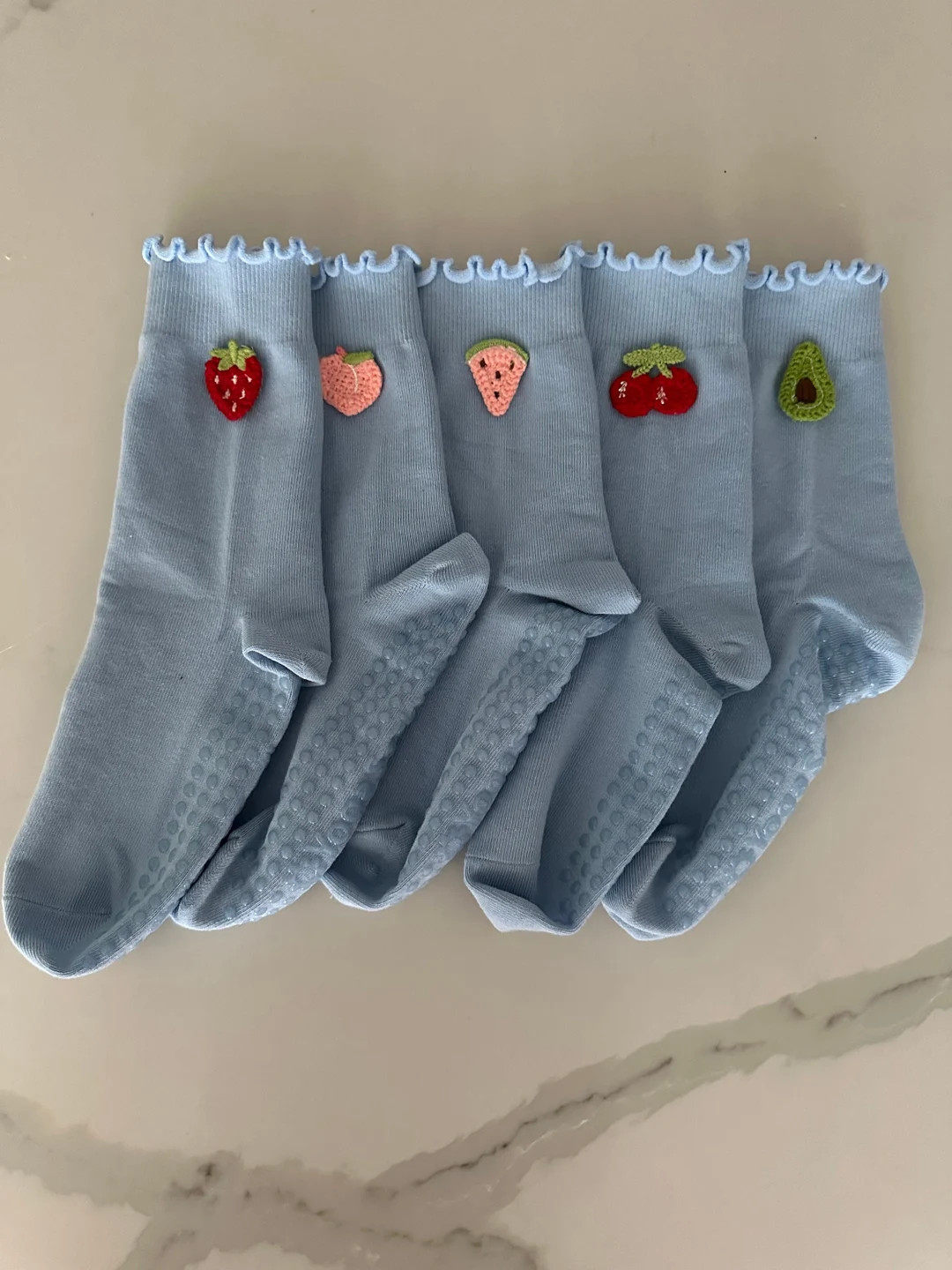 Trendy Blue Grip Socks for Pilates, Yoga, Barre, Lagree or Dance - Etsy | Etsy (US)