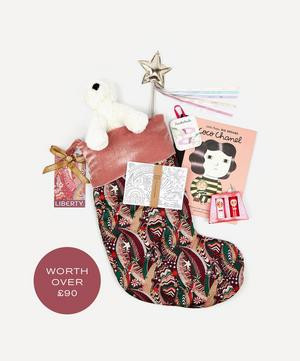 My Little Star Burgundy Filled Christmas Stocking (3+ Years) | Liberty London (UK)