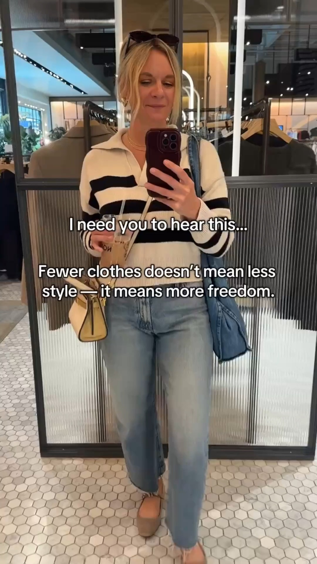 Smaller wardrobe can actually make getting dressed easier, faster, and more fun. When every piece fits your body, your life, and your style — the options multiply. We help women create capsule wardrobes that simplify their mornings and elevate their confidence. ✨ Start with a Closet Edit or Styling Session — link in bio. #effortlessstyle #capsulewardrobe #simplify #styleconfidence