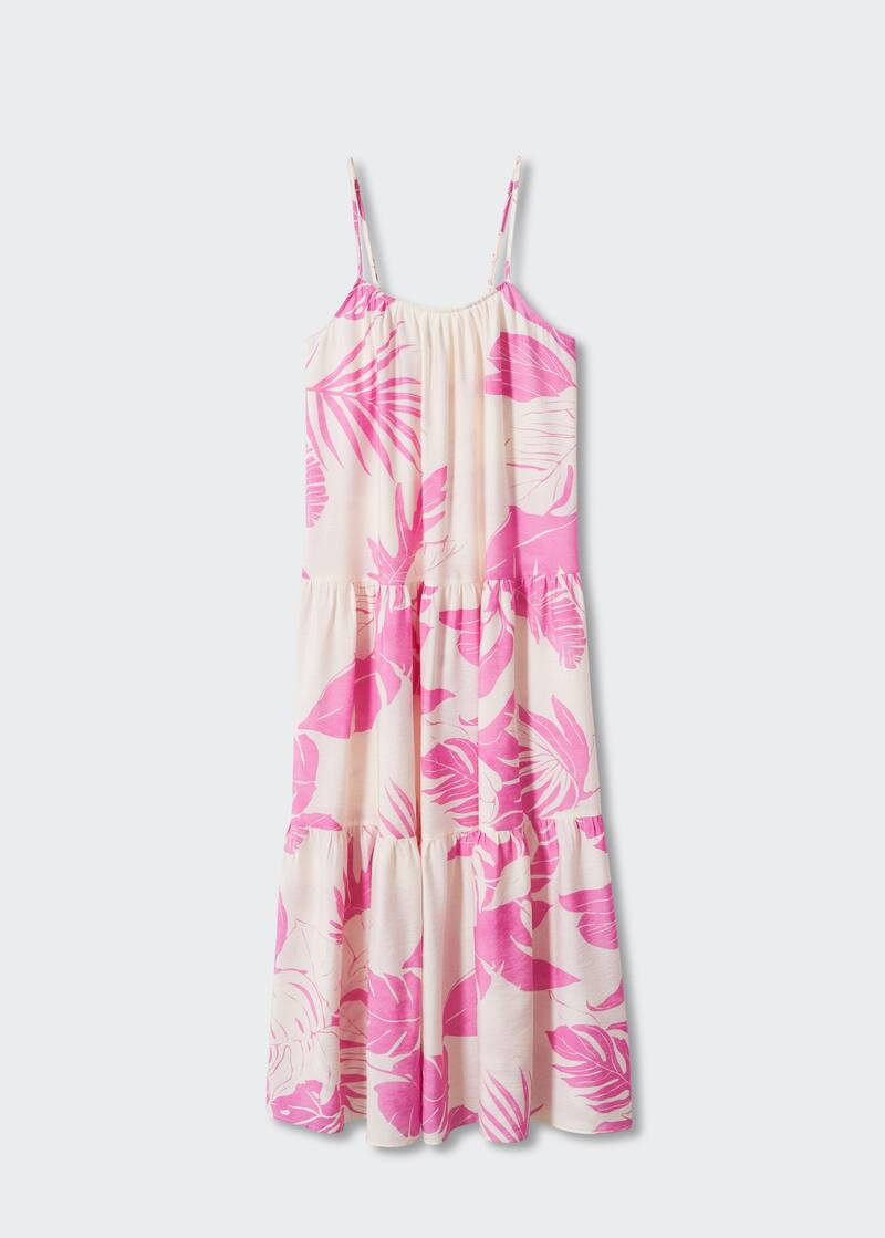 Printed long dress -  Women | Mango USA | MANGO (US)