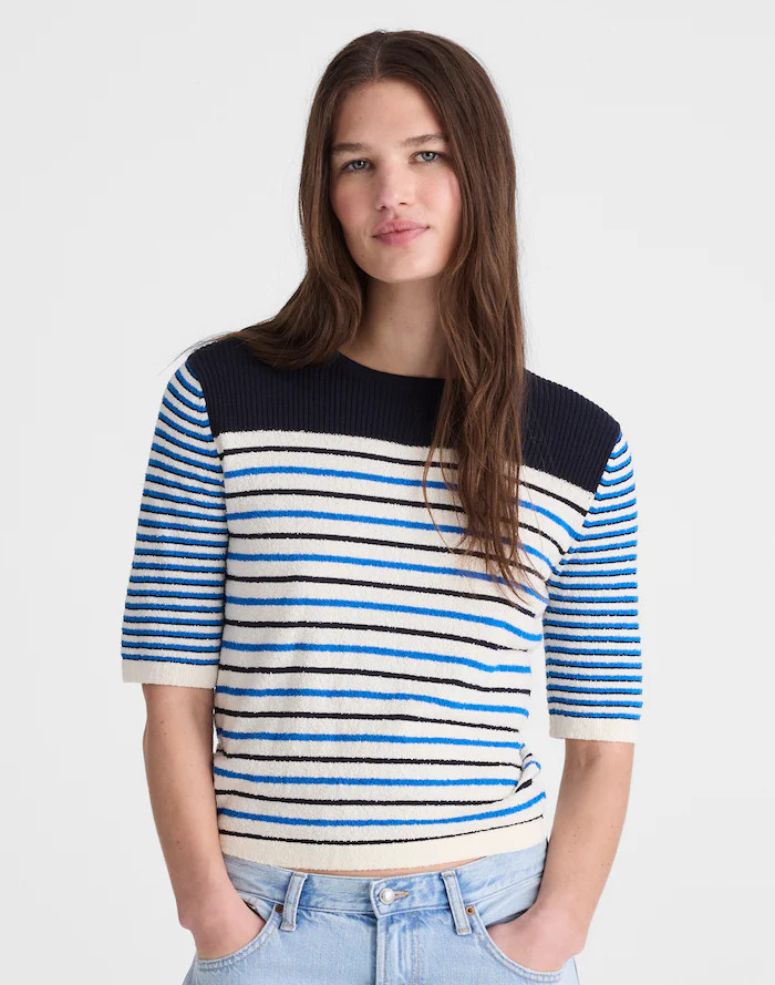 Boucl&eacute;-Knit Sweater Tee | Madewell