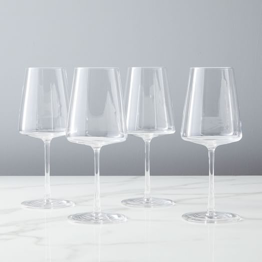 Horizon Lead-Free Crystal White Wine Glass Sets | West Elm (US)