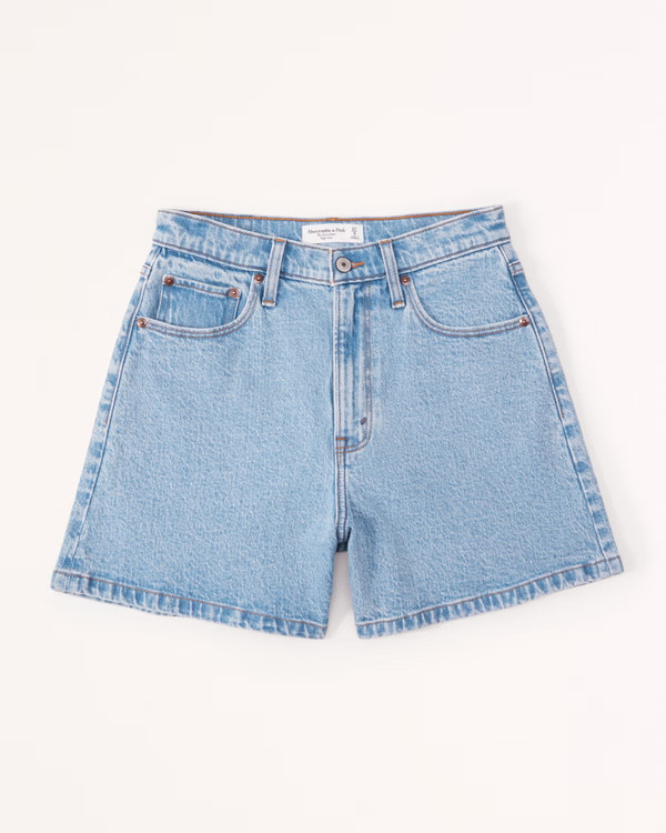 Women's Curve Love High Rise Dad Short | Women's Bottoms | Abercrombie.com | Abercrombie & Fitch (US)