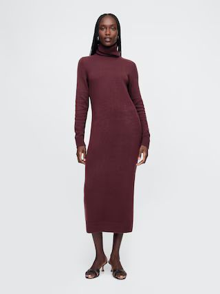 CashSoft Turtleneck Maxi Sweater Dress | Gap (CA)