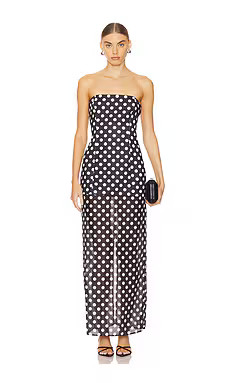 SNDYS x REVOLVE Chloe Dress in Black & White Polka Dot from Revolve.com | Revolve Clothing (Global)