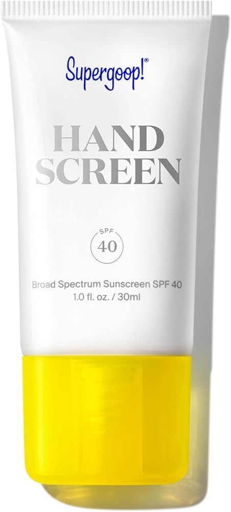 Supergoop! Handscreen SPF 40, 1 fl oz - Preventative, SPF Hand Cream For Dry Cracked Hands - Fast... | Amazon (US)