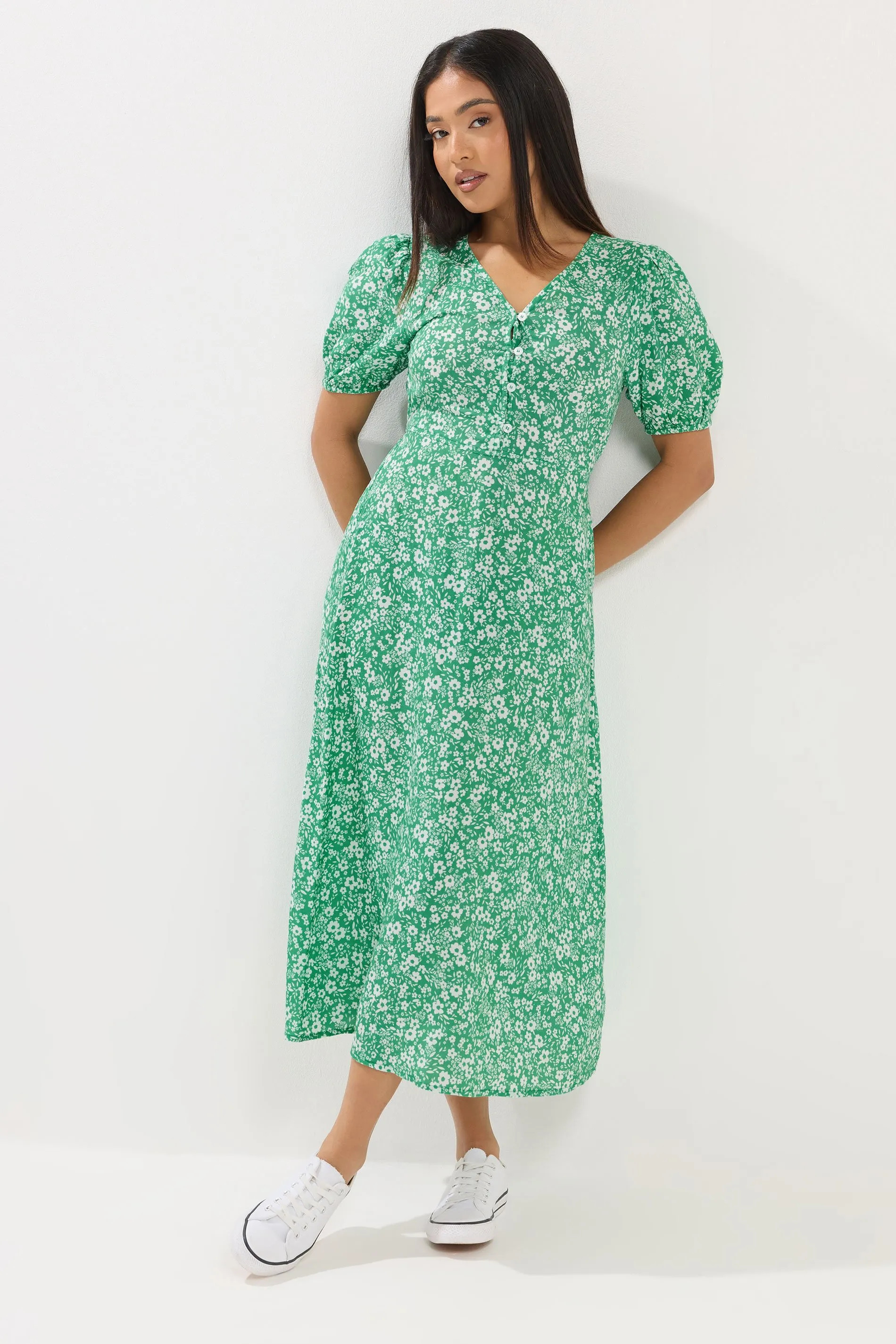 Green M&Co Petite Ditsy Maxi Dress | Debenhams | Debenhams UK