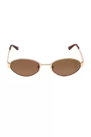 Boston Sunglasses in Crystal Silver & Brown Grad | Revolve Clothing (Global)