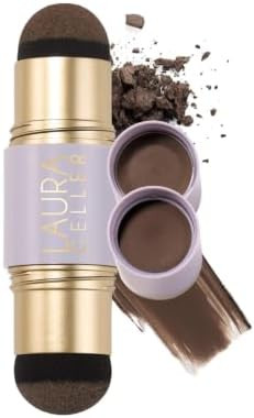 LAURA GELLER Root Touch-Up Hair & Brows, Root Cover, Medium Brown | Amazon (US)