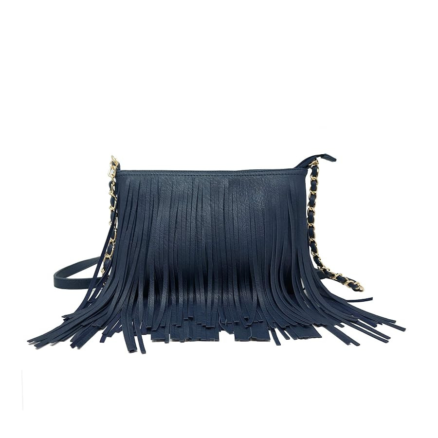 Solene Fringe Crossbody Shoulder Bag with Strap, Tassel Messenger bag, Country Style Western Frin... | Amazon (US)