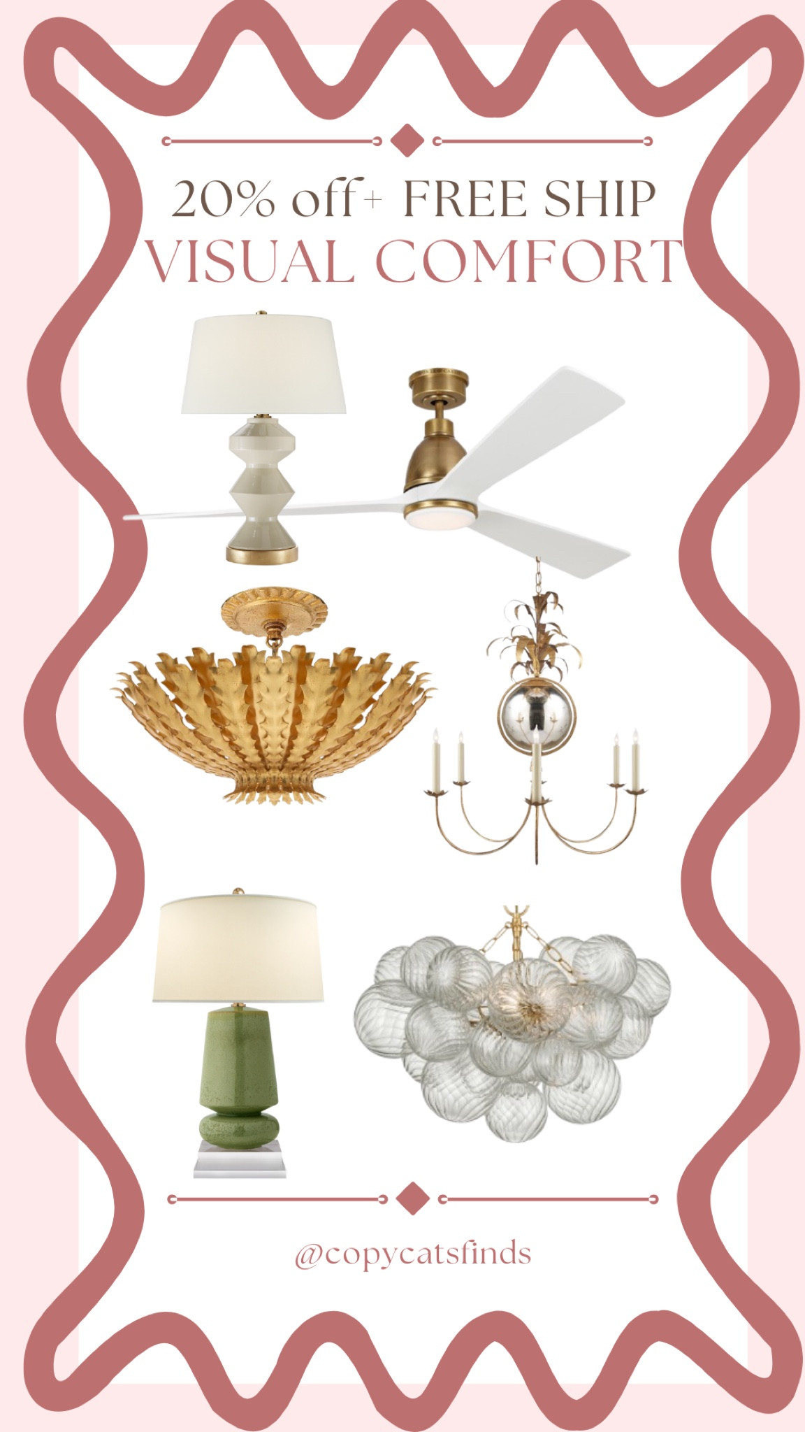 Cyber Monday sales! Shop all your lighting needs with 20% off and FRER SHIP at visual comfort! 
.
.
.
Chandelier, sconces, Black Friday, sales, discount, lamps, ceiling fan

#LTKHome #LTKSaleAlert #LTKCyberWeek