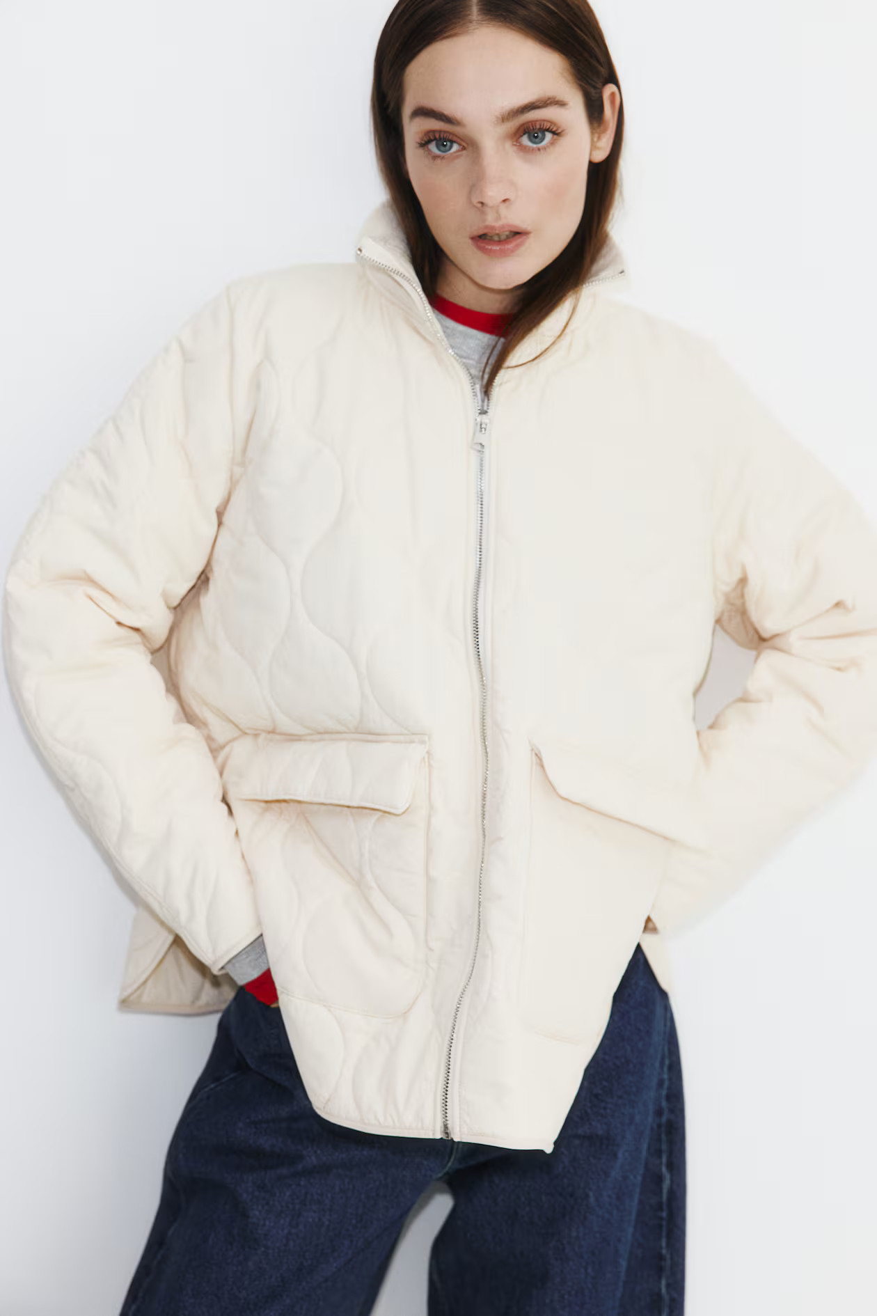 Oversized quilted jacket | H&M (UK, MY, IN, SG, PH, TW, HK)