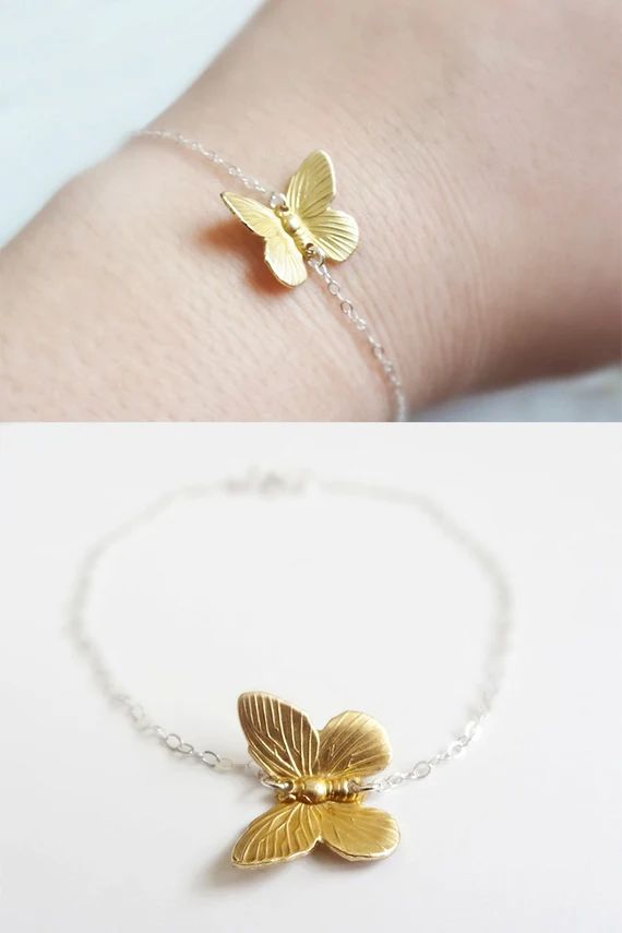 Butterfly Bracelet - Butterfly Jewelry - Nature Inspired Jewelry - Holiday Gift - Bridesmaid Gift -  | Etsy (US)