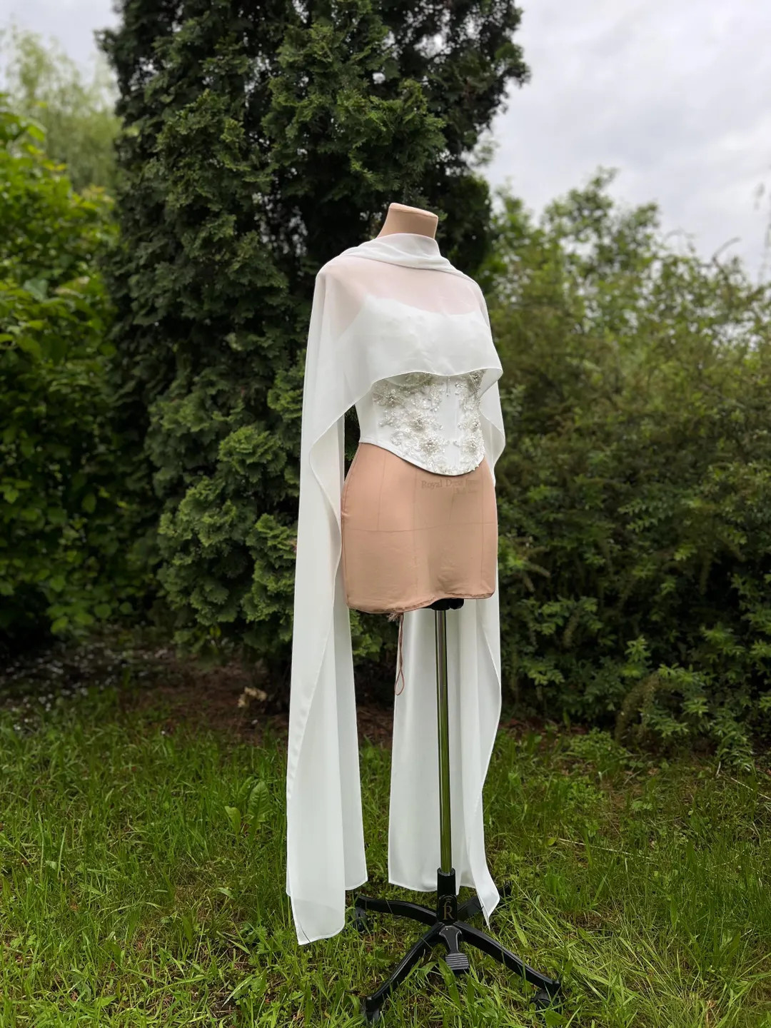 Bridal Chiffon Wrap – Sheer Wedding Scarf, Lightweight Veil-like Shawl for Bride, Soft Tulle Br... | Etsy (US)
