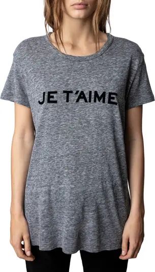 Zadig & Voltaire Je T'aime Graphic T-Shirt | Nordstrom | Nordstrom