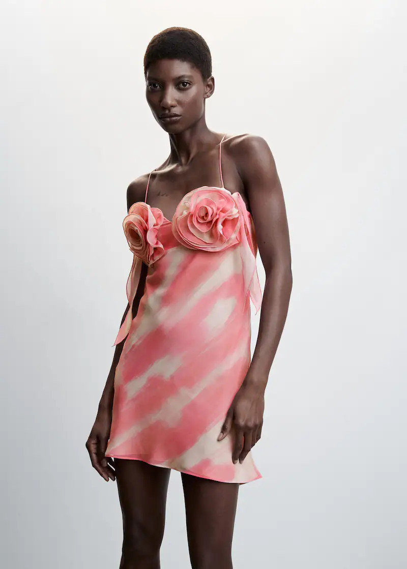 Floral maxi slip dress -  Women | Mango USA | MANGO (US)