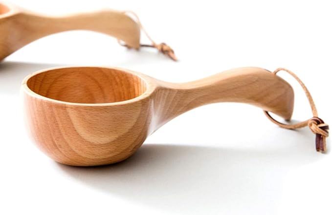 Bath Salt Scoop Wooden Ladle Spoon Scoops for Canisters Flour Scoop Ladles for Cooking | Amazon (US)