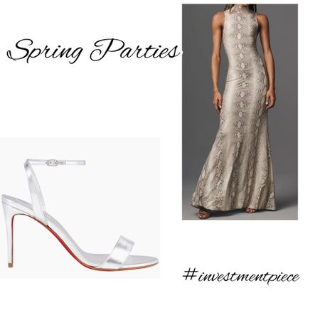 For all spring parties I’m loving this take on a party dress- snake! Neutral enough to go with anything but a tail and a print to help you stand out! Pair with metallic sandals and wow all night #investmentpiece 

#LTKSeasonal #LTKstyletip #LTKwedding