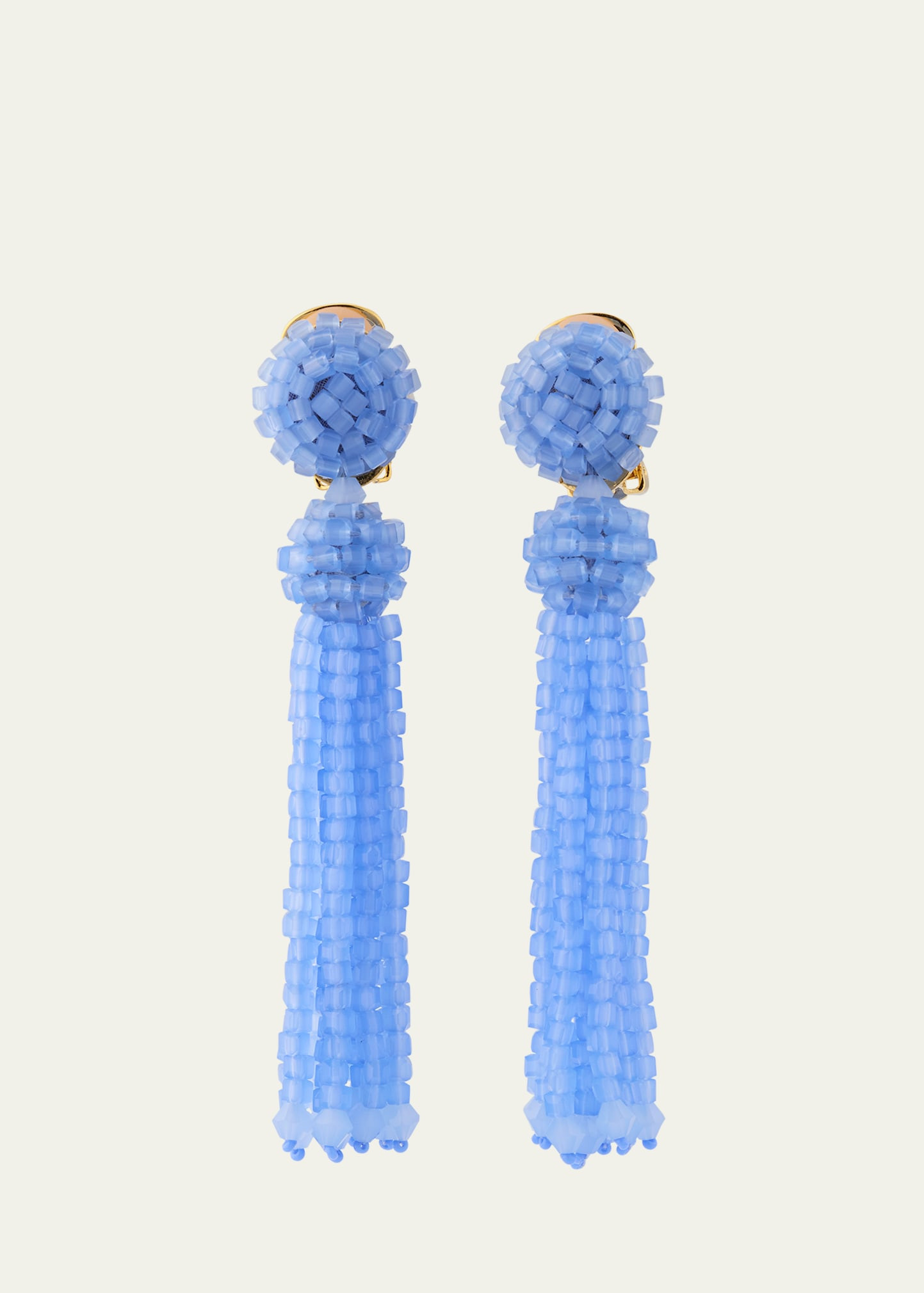 Oscar de la Renta Crystal Fringe Earrings | Bergdorf Goodman