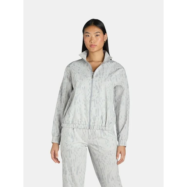 Avia Women’s Reflective Zip-Front Active Jacket, Sizes XS-XXXL | Walmart (US)