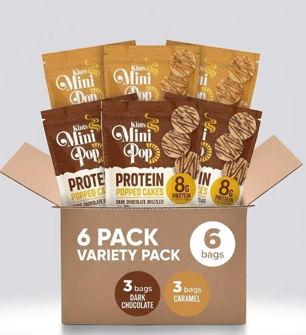 Protein Mini Popped Cakes - 6 Pack (Variety & Flavors) (Variety Pack) | Amazon (US)