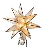 Kurt S. Adler Kurt Adler Gold Sputnik Capiz Treetop | Amazon (US)