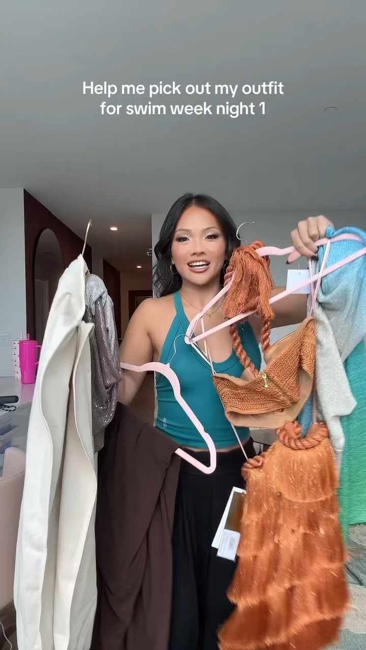 Get dressed with me for swim week!!! 🩵👙🪩📸

#LTKStyleTip #LTKSummerEdit