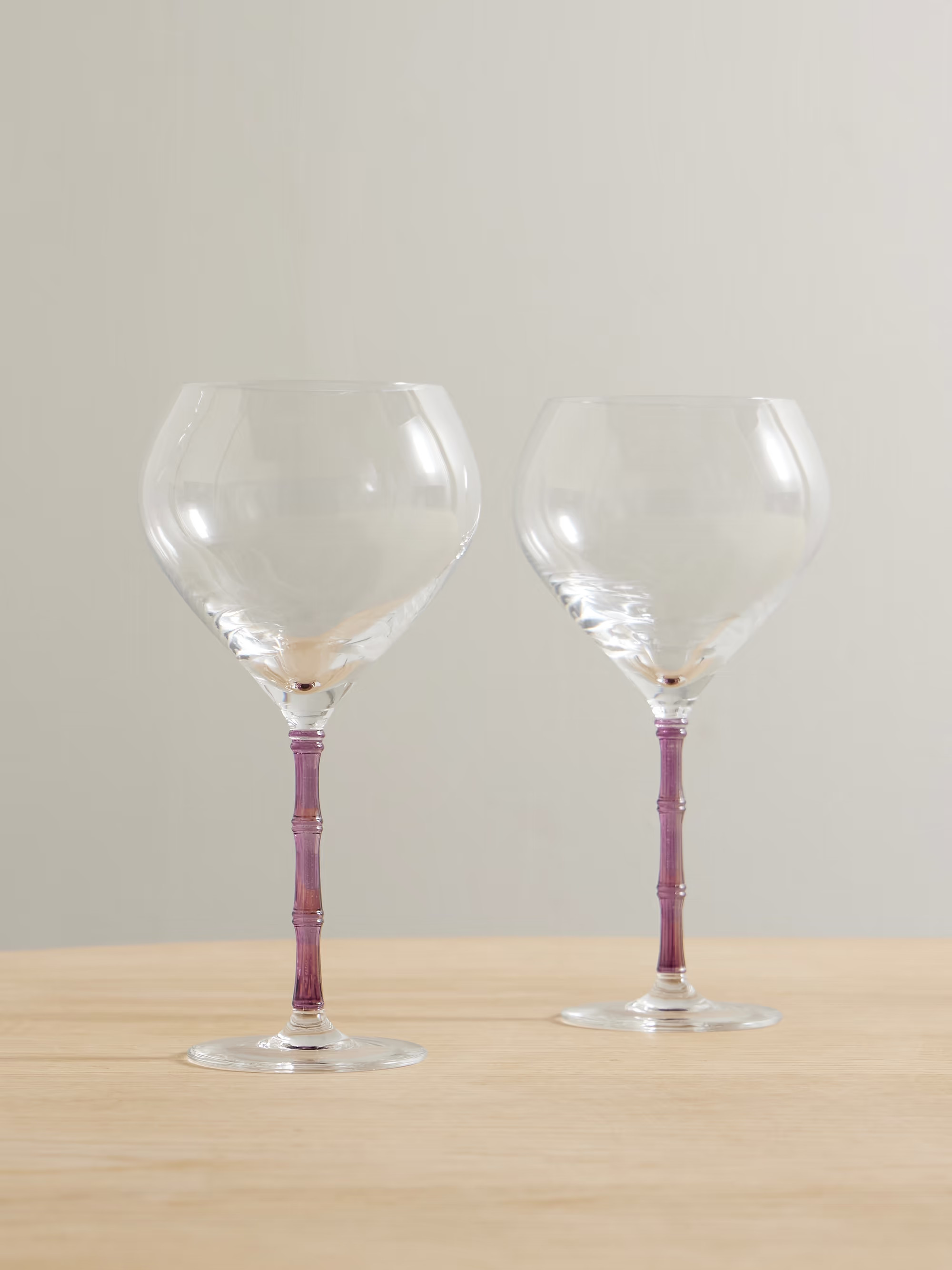 Bamboo Balloon set of two crystal glasses | NET-A-PORTER (US)