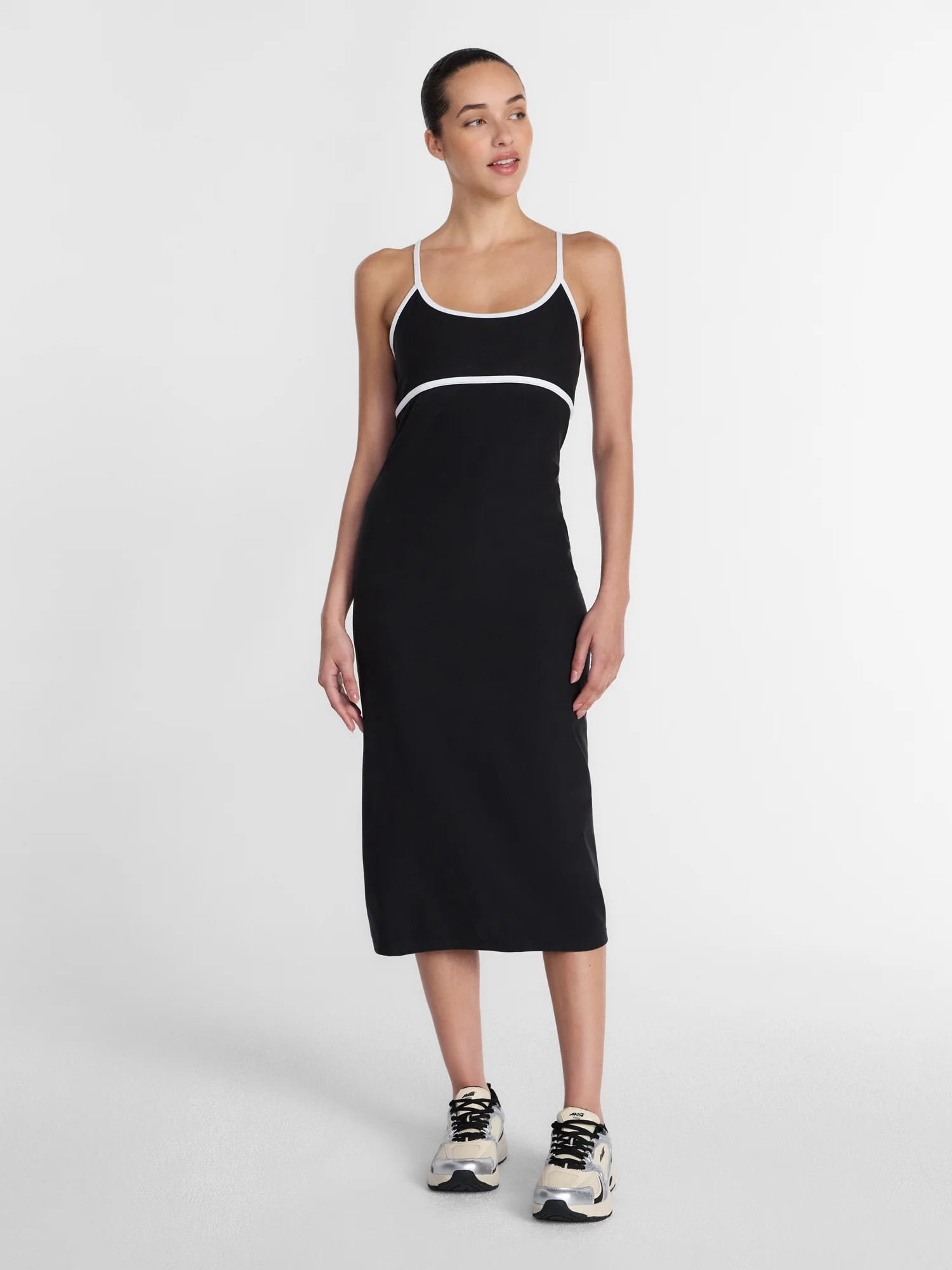 Athletic Works Women's ButterCore Compression Midi Dress, Sizes XS-XXXL - Walmart.com | Walmart (US)
