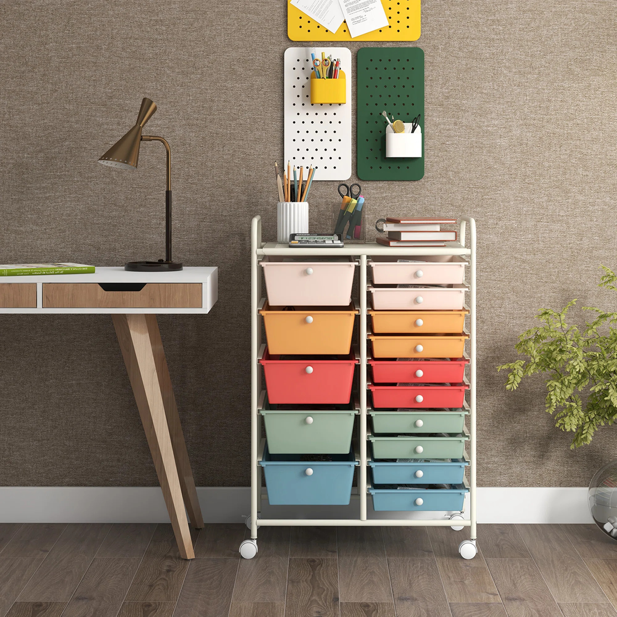 Hoffman 15 Drawer Rolling Storage Chest | Wayfair North America
