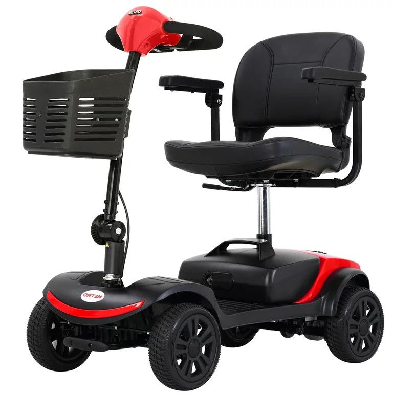 Segmart 4 Wheel Powered Wheelchair, Outdoor Long Range Travel Mobility Scooter with Detachable Ba... | Walmart (US)