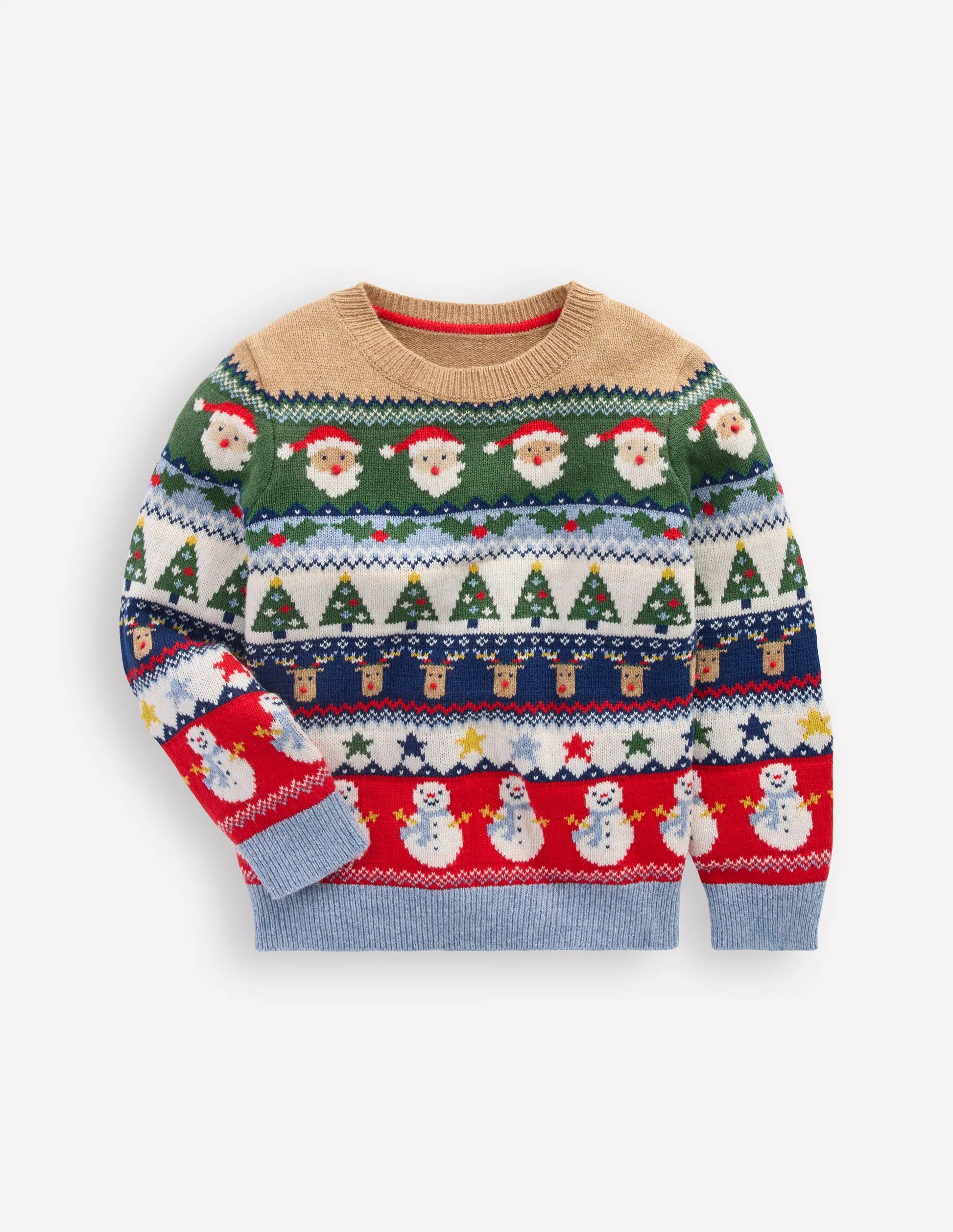 Fair Isle Jumper-Multi Christmas Fairisle | Boden (US)