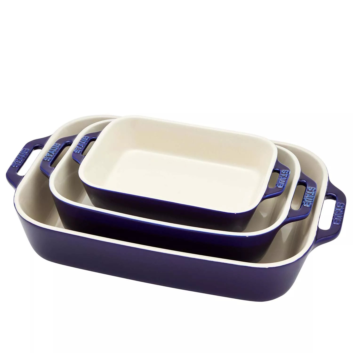 Staub Stoneware 3-Piece Rectangular Baker Set | Sur La Table