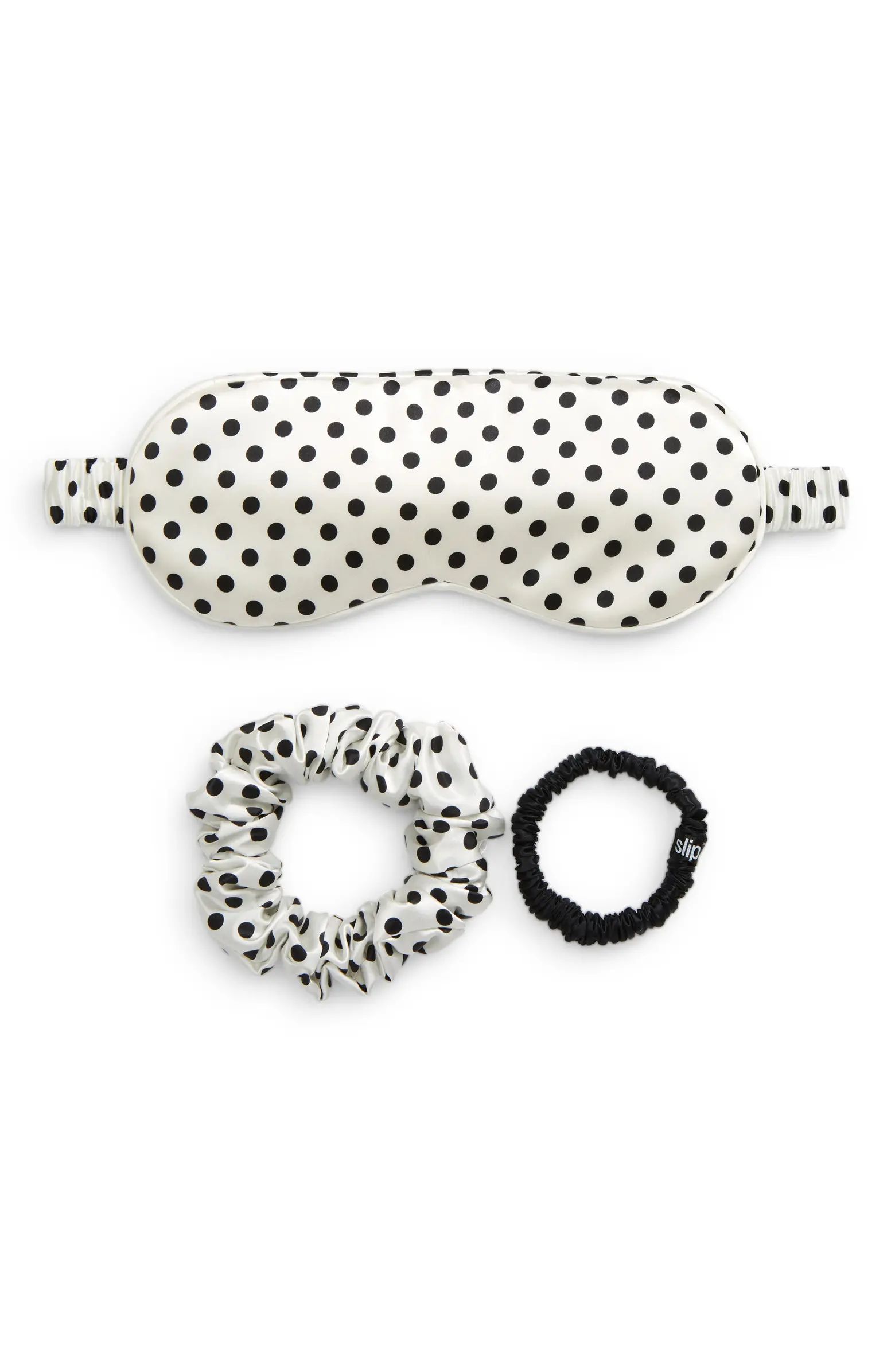 slip Polka Dot Pure Silk Sleep Mask & Hair Tie Set | Nordstrom | Nordstrom