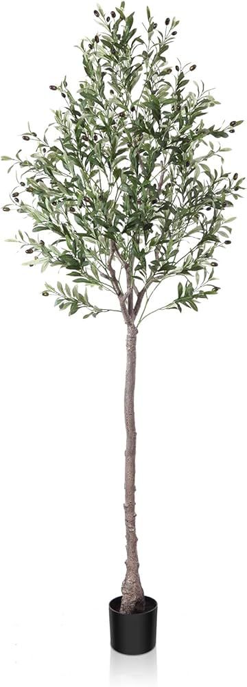 OAKRED Artificial Olive Tree,6.7FT Tall Fake Plant Faux Olive Plants for Indoor,Natural Fake Tree... | Amazon (CA)