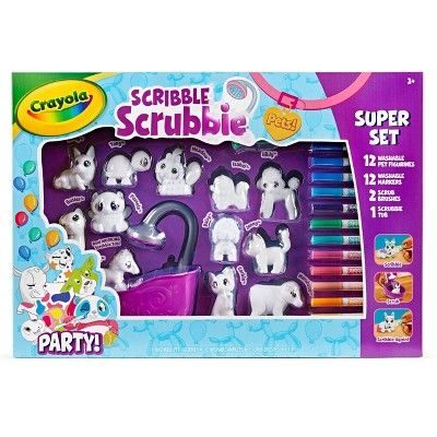 Crayola Scribble Scrubbie Pets Super Confetti Party Set | Target