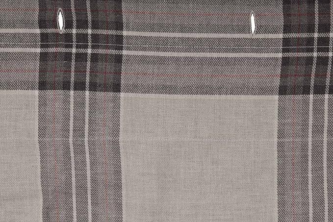 Piper Classics Twilight Plaid Shower Curtain, 72" L x 72" W, Tailored Gray Plaid/Check with a Hin... | Amazon (US)