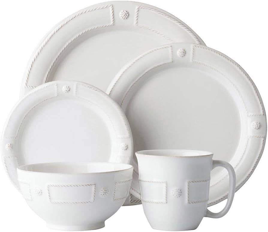 Juliska Berry & Thread French Panel Whitewash 5pc Setting | Amazon (US)