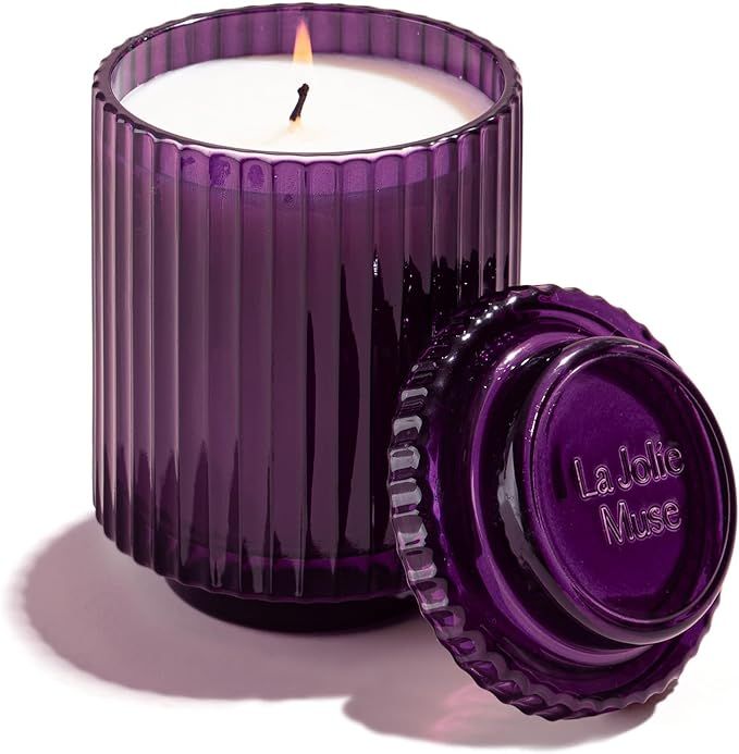 LA JOLIE MUSE Lavender Candle, Candles Gifts for Women, Lavender Lilac Candle, Aromatherapy Candl... | Amazon (US)