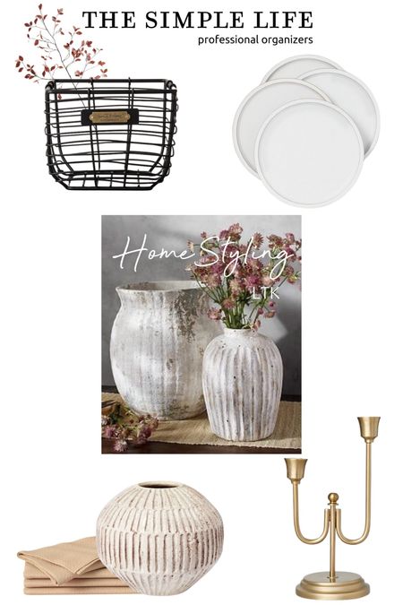 Stone and neutral home decor paired with metals — one of my all-time favorite aesthetics. Textured whites, variety of materials and fabrics. For more pairings, take a look at the other links in this post that we used for a new home styling project! #potterybarn #hearthandhand #stonedecor #neutralhomedecor #metalhomedecor

#LTKunder100 #LTKhome #LTKSeasonal