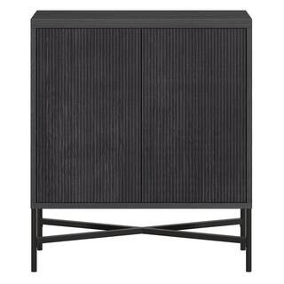 Brighton 28 in. Charcoal Gray Rectangular Accent Cabinet | The Home Depot
