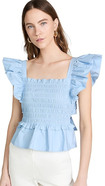 Sleeveless Smocked Top | Shopbop