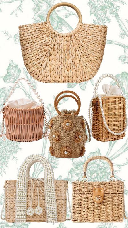 Amazon straw bags! #amazonfinds #springfinds #strawbag