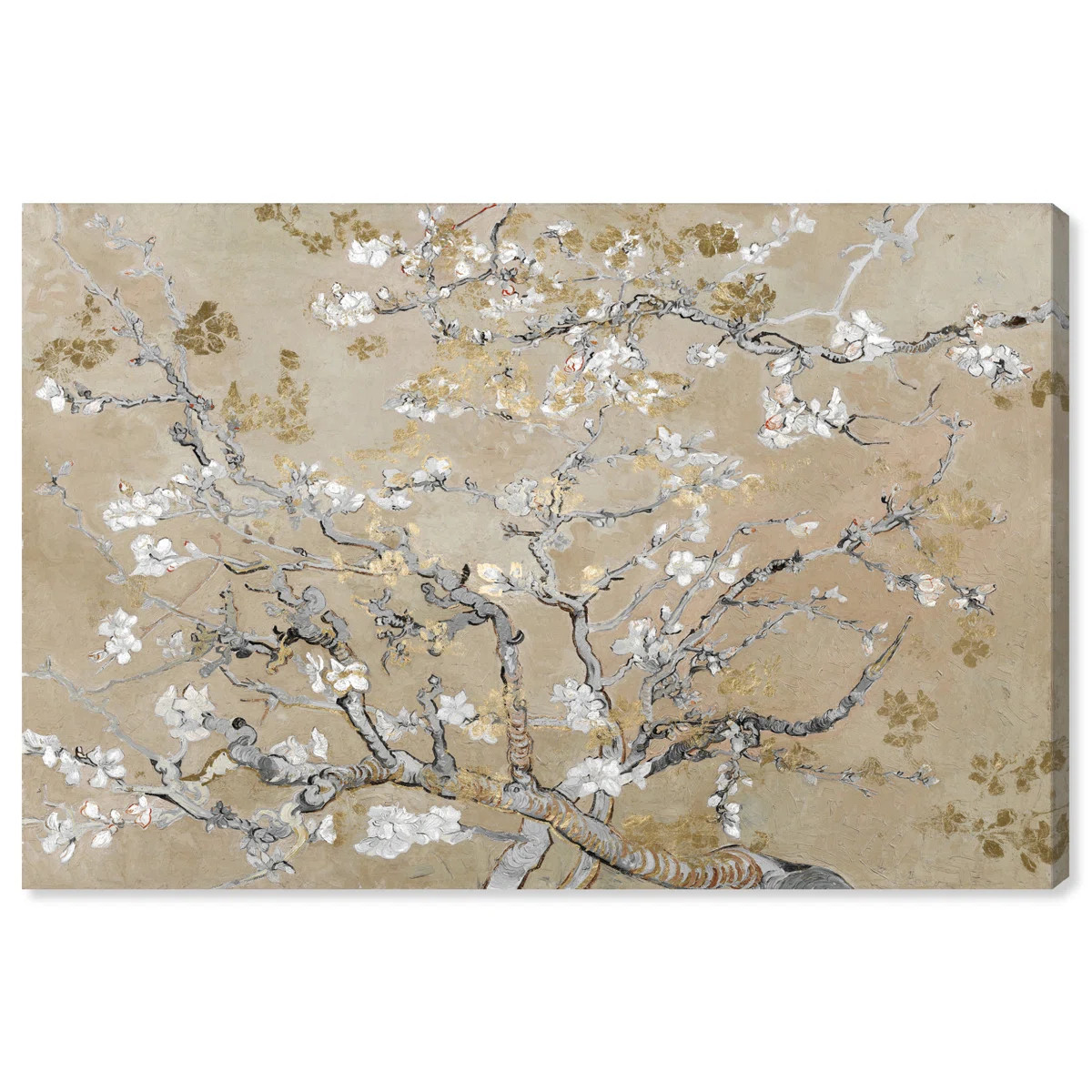 " Van Gogh In Gold Blossoms Inspiration " by Oliver Gal | Wayfair North America