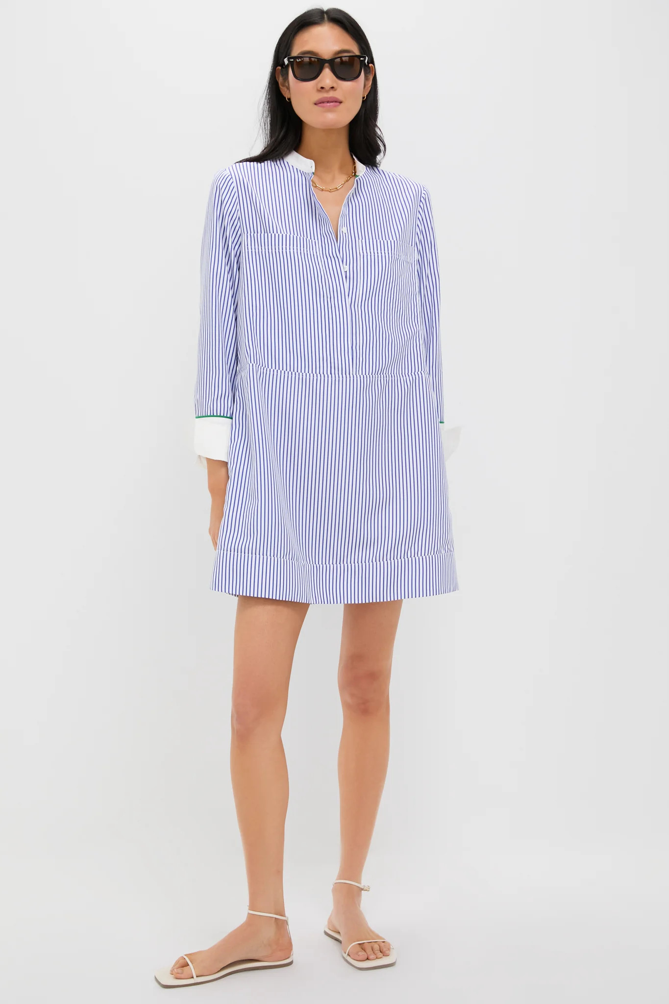 Blue Stripe Rohan Shirt Dress | Tuckernuck (US)