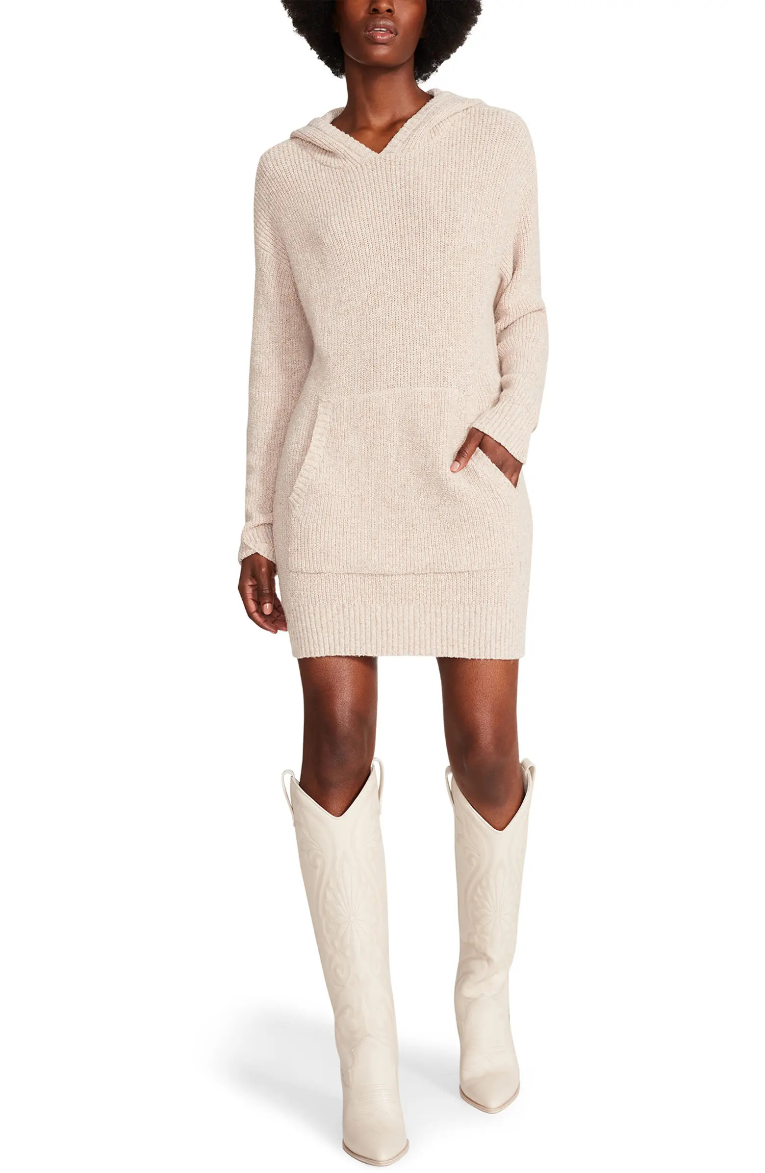 Steve Madden Taylor Hooded Sweater Dress | Nordstrom | Nordstrom