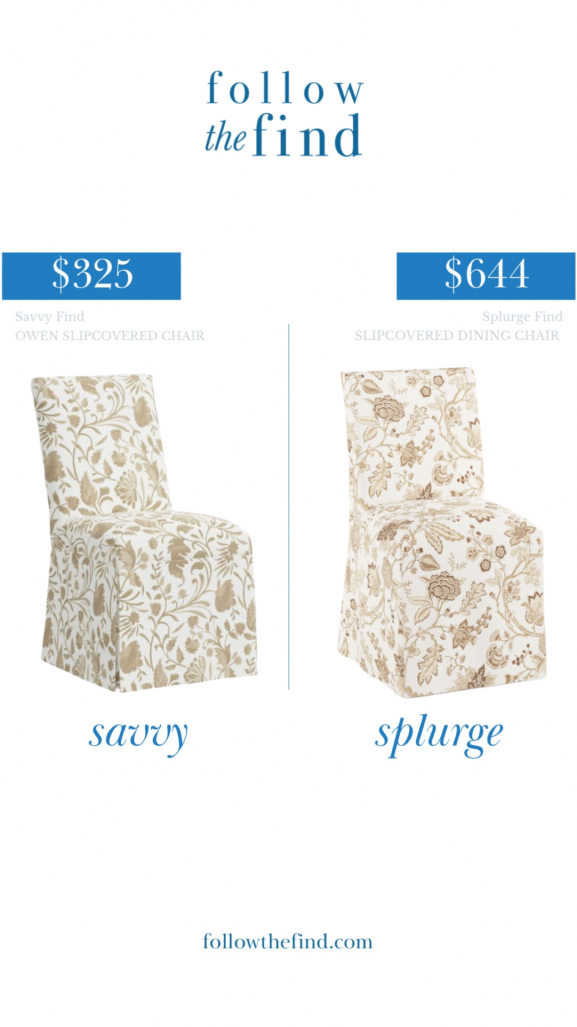 Currently on sale and available in 3 colors, this slipcovered dining chair is perfect for a pre-holiday refresh! Home decor dining room floral 

#LTKsalealert #LTKhome
