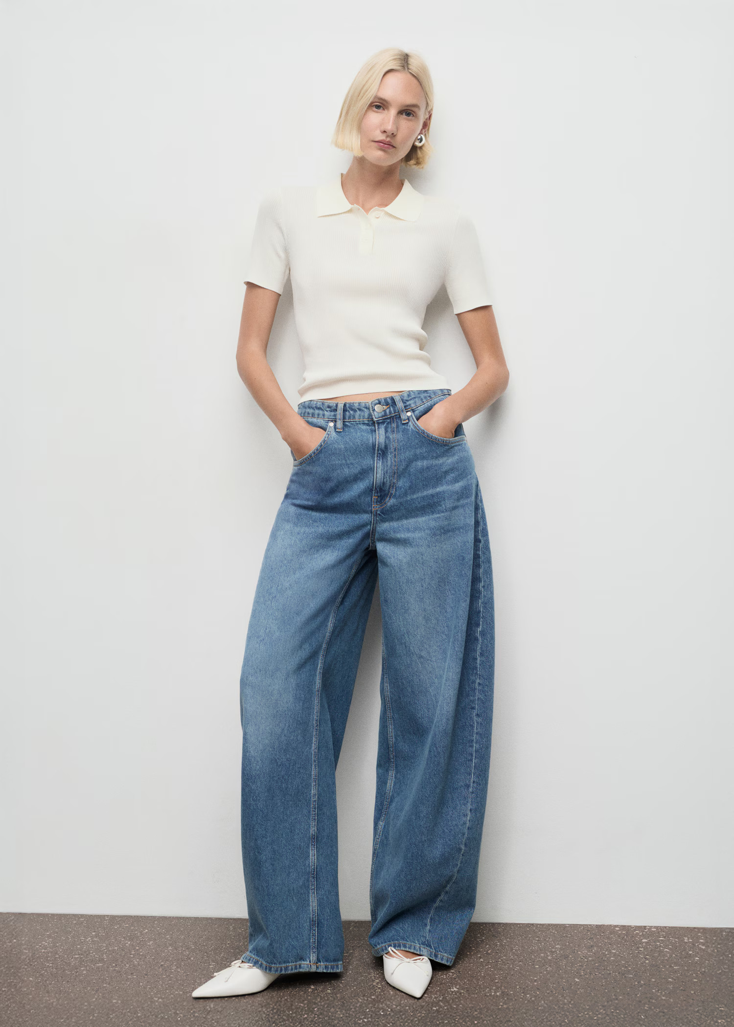 Mid-rise balloon jeans - Women | MANGO USA | Mango (US/MX/AU)