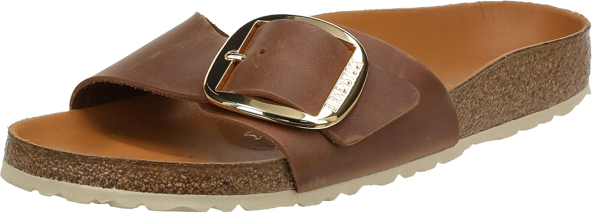 Womens Birkenstock Madrid Big Buckle Summer Fashion Oiled Leather Sandal | Amazon (US)