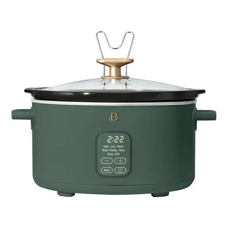 Beautiful 6 Qt Programmable Slow Cooker, Thyme Green by Drew Barrymore | Walmart (US)